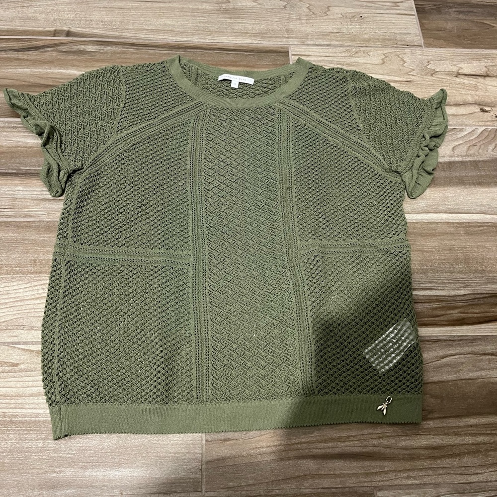 Patrizia Pepe Olive Green Short Sleeve top
